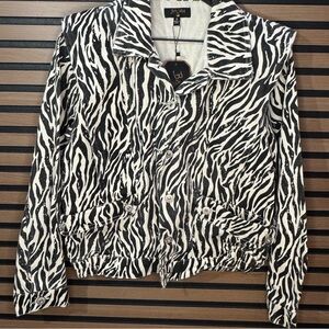 NWT Balboa Zebra Print Women's Jacket